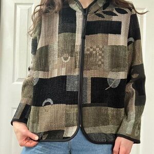 vintage patterned jacket